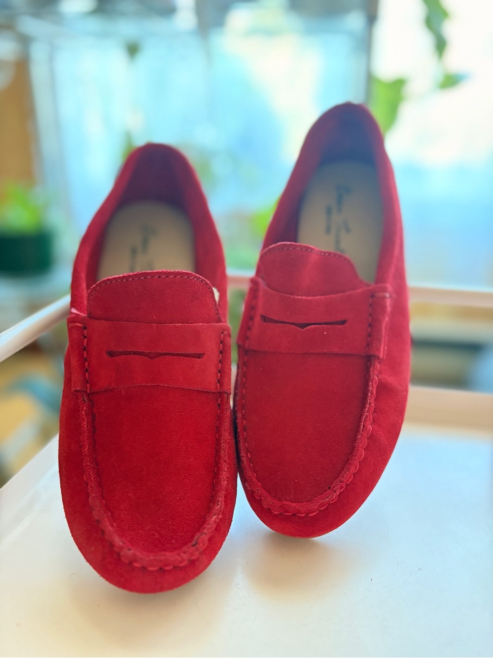 Enzo Tesoti Women red suede Loafers 39 ( spain)